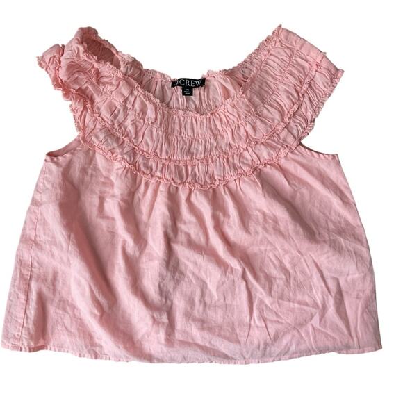 J.Crew Rosalie‎ top in cotton voile pink - Picture 5 of 8
